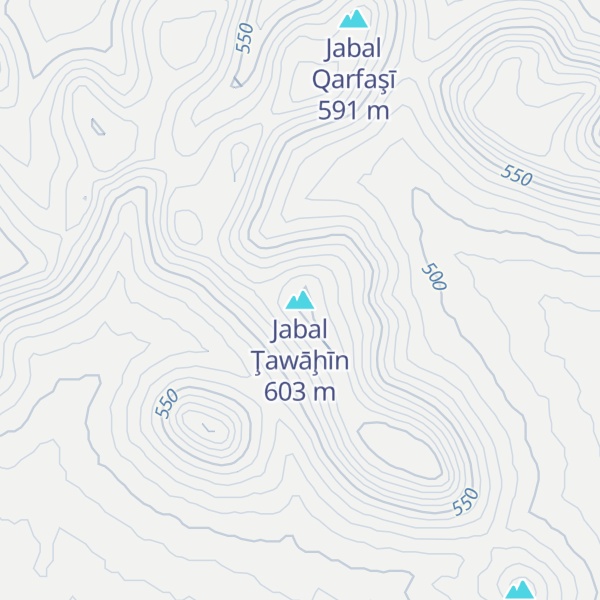 Map of Jabal Ţawāḩīn