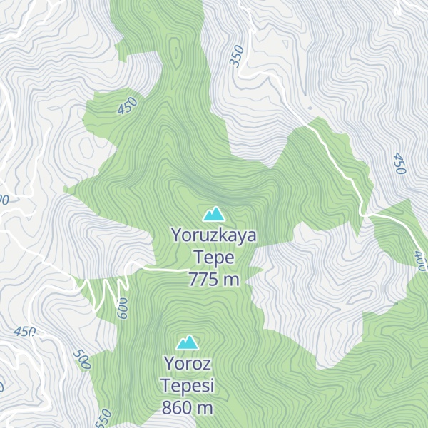 Map of Yoruzkaya Tepe