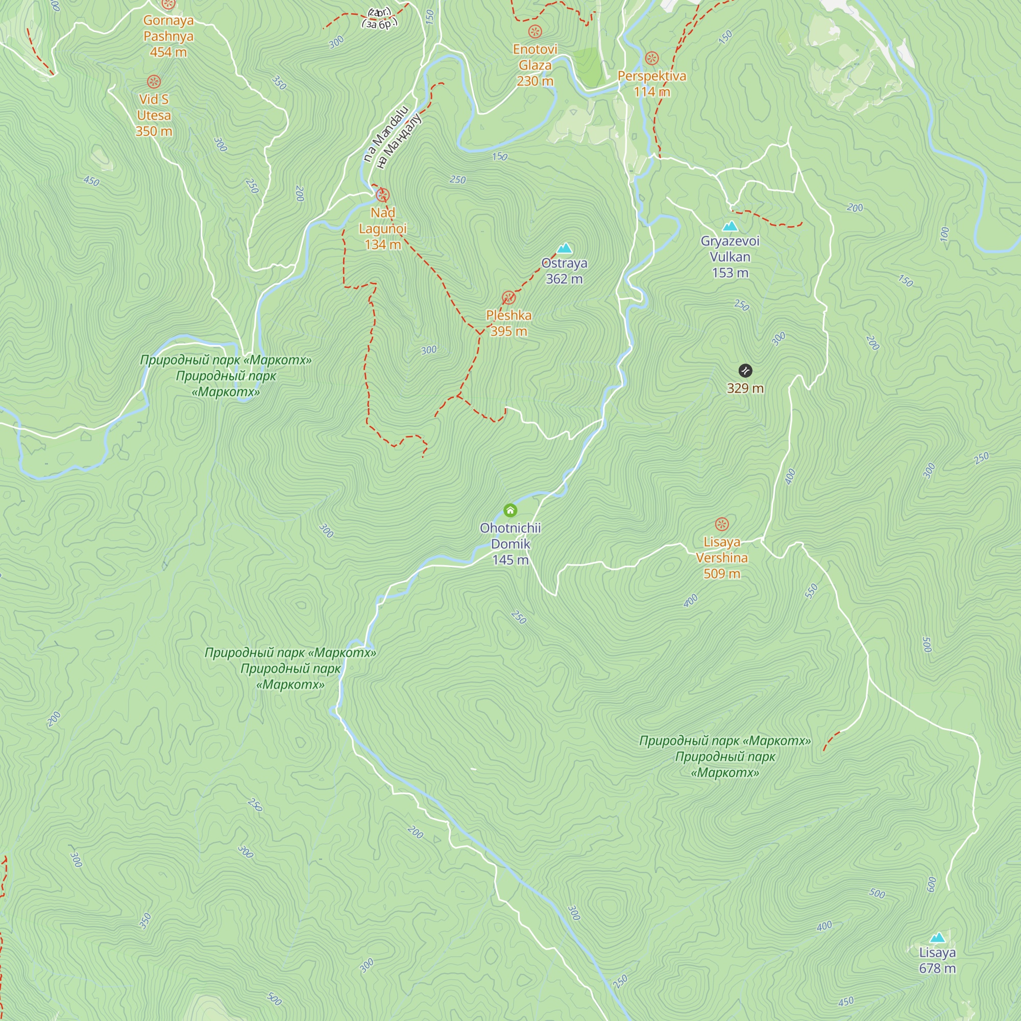 Ohotnichii Domik map