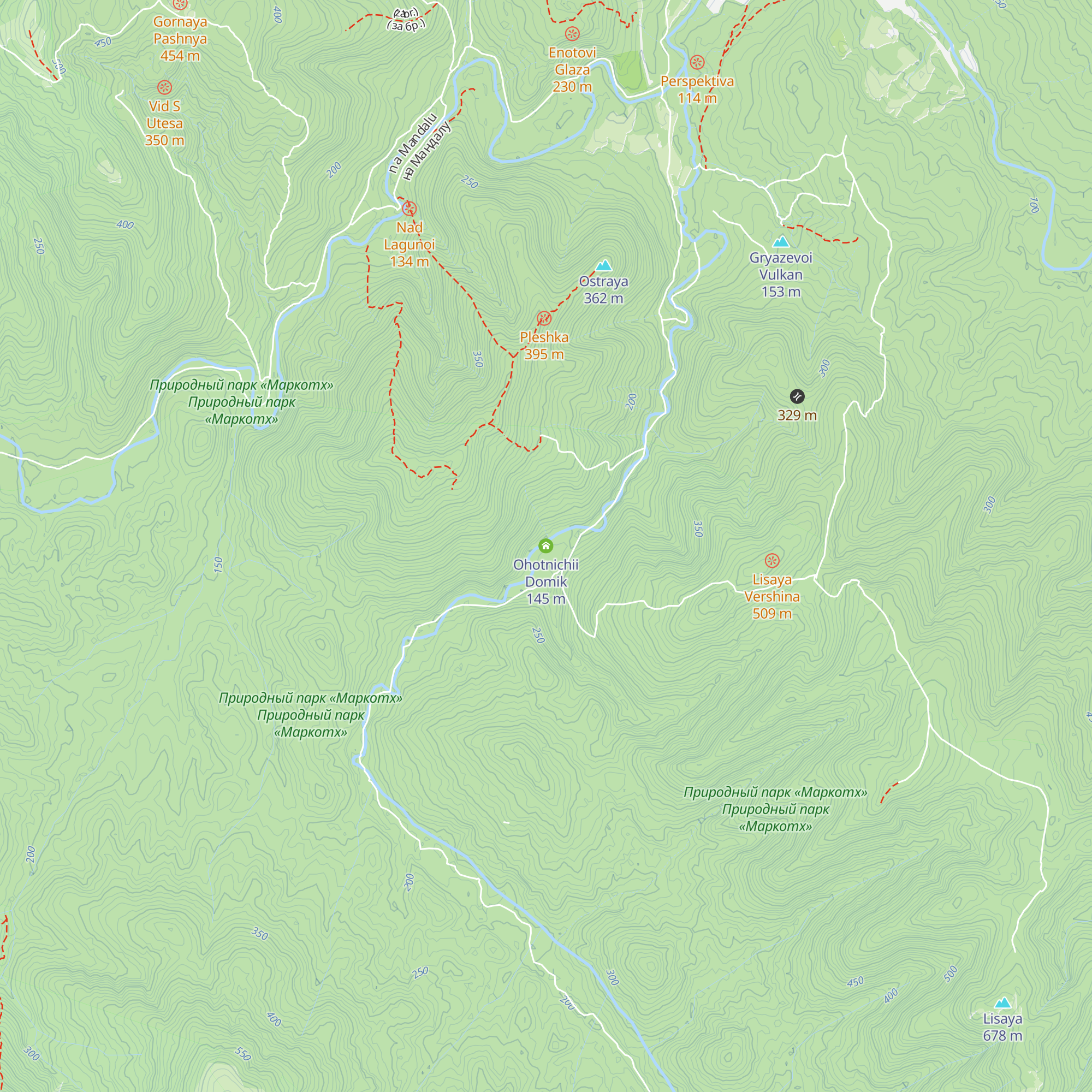 Ohotnichii Domik map