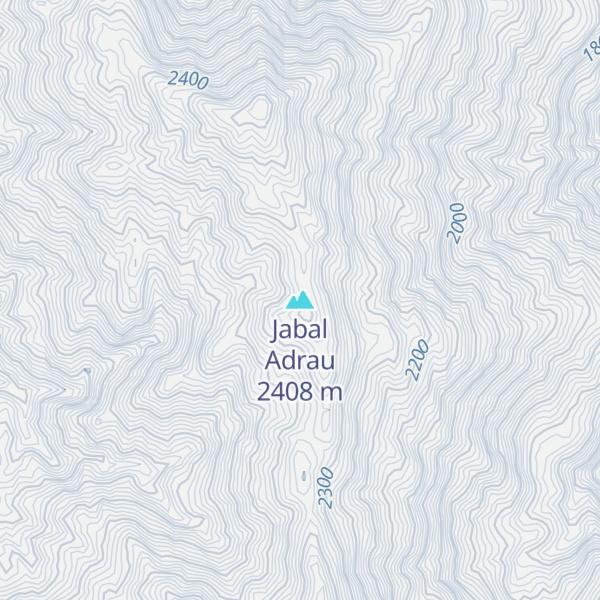 Map of Jabal Adrau