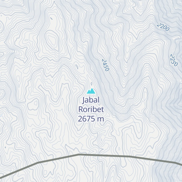 Map of Jabal Roribet