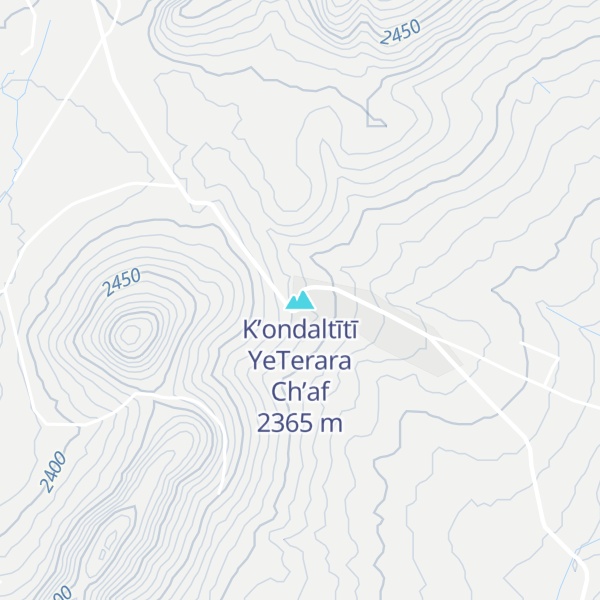 Map of K’ondaltītī YeTerara Ch’af