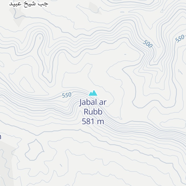 Map of Jabal ar Rubb