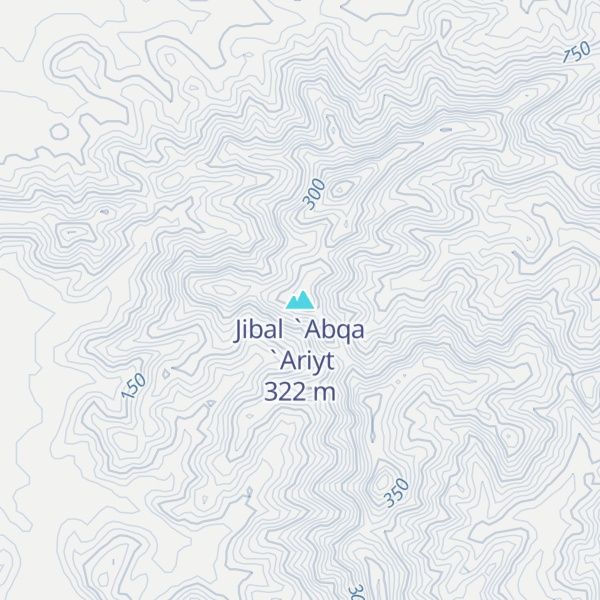 Map of Jibal `Abqa `Ariyt