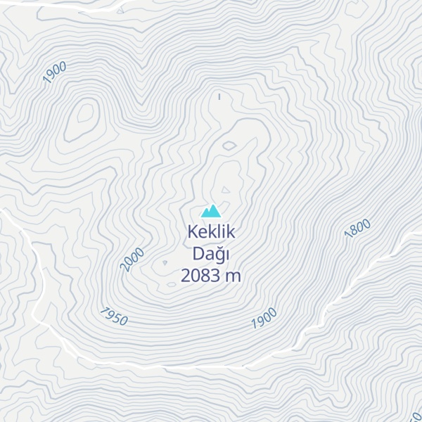 Map of Keklik Dağı