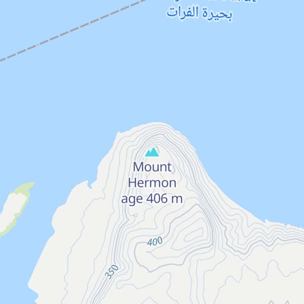 Map of Mount Hermon age
