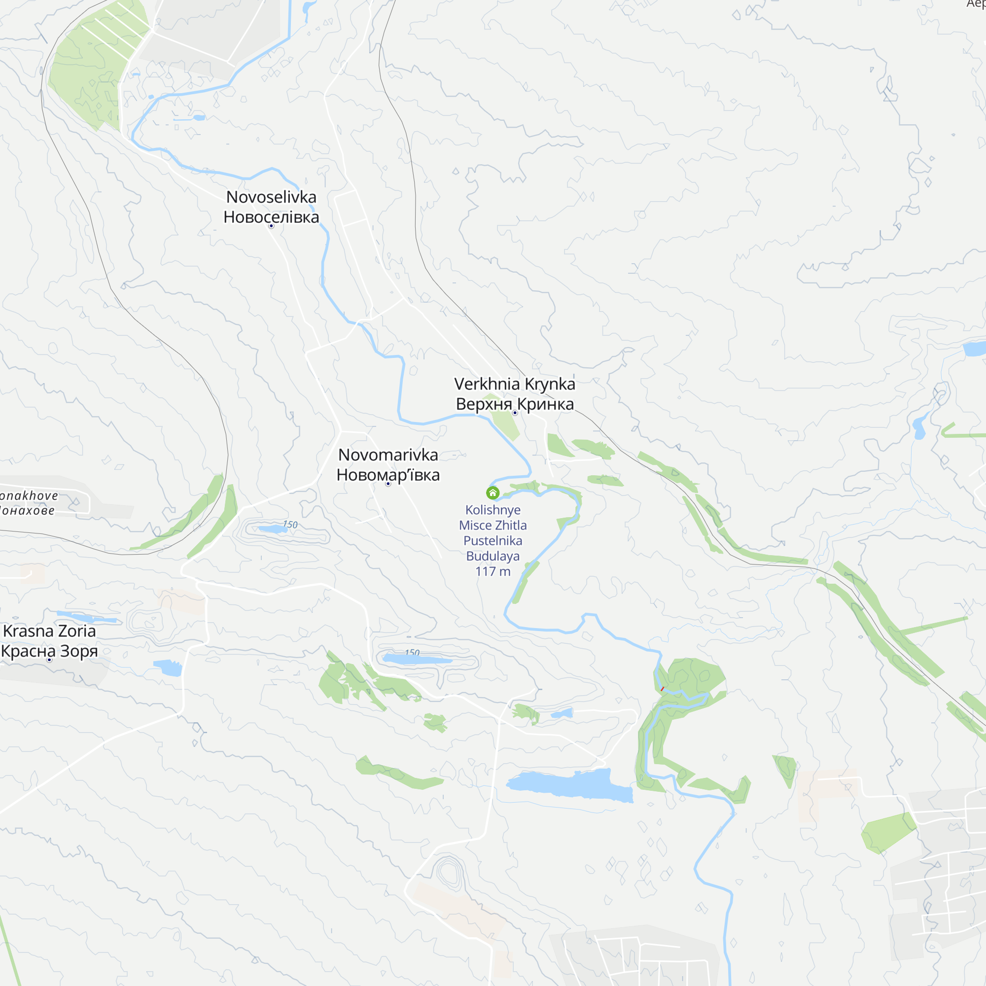 Kolishnye Misce Zhitla Pustelnika Budulaya map
