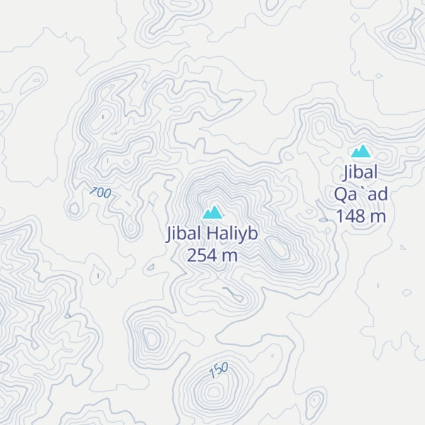 Map of Jibal Haliyb