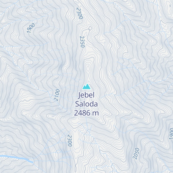 Map of Jebel Saloda