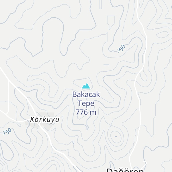 Map of Bakacak Tepe