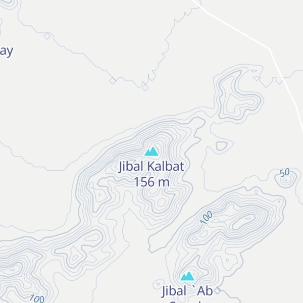 Map of Jibal Kalbat
