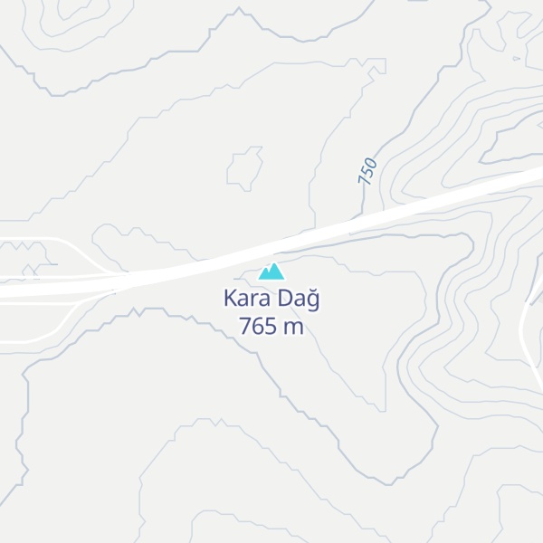 Map of Kara Dağ
