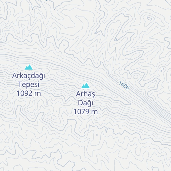 Map of Arhaş Dağı