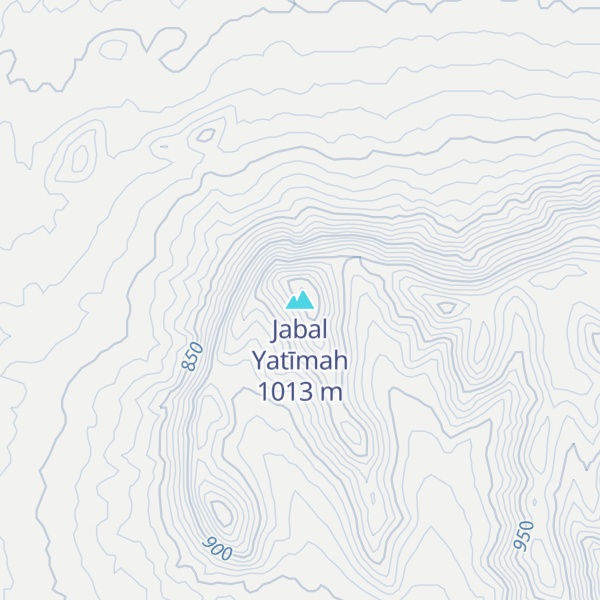 Map of Jabal Yatīmah
