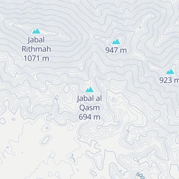 Map of Jabal al Qasm