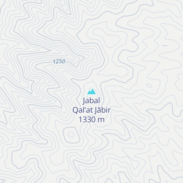 Map of Jabal Qal‘at Jābir