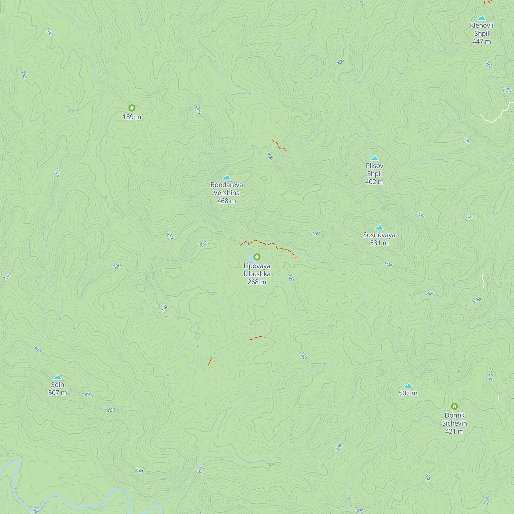 Lipovaya Izbushka map