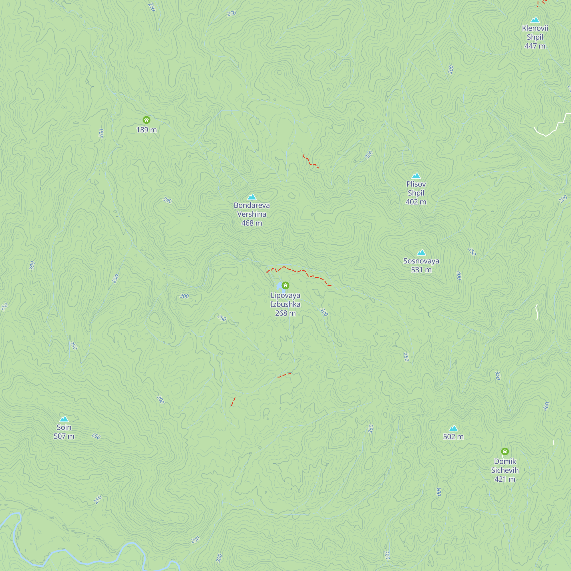 Lipovaya Izbushka map