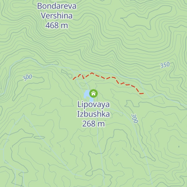 Map of Lipovaya Izbushka