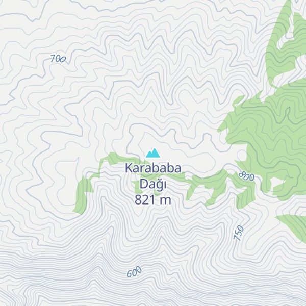 Map of Karababa Dağı