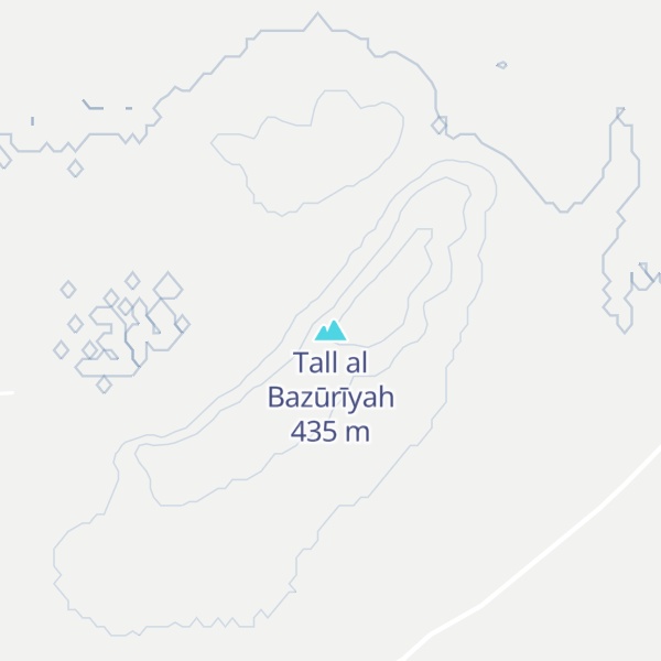 Map of Tall al Bazūrīyah