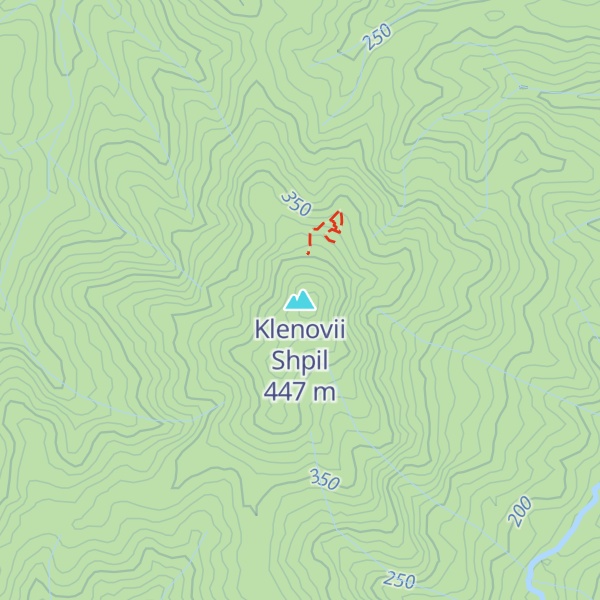 Map of Klenovii Shpil