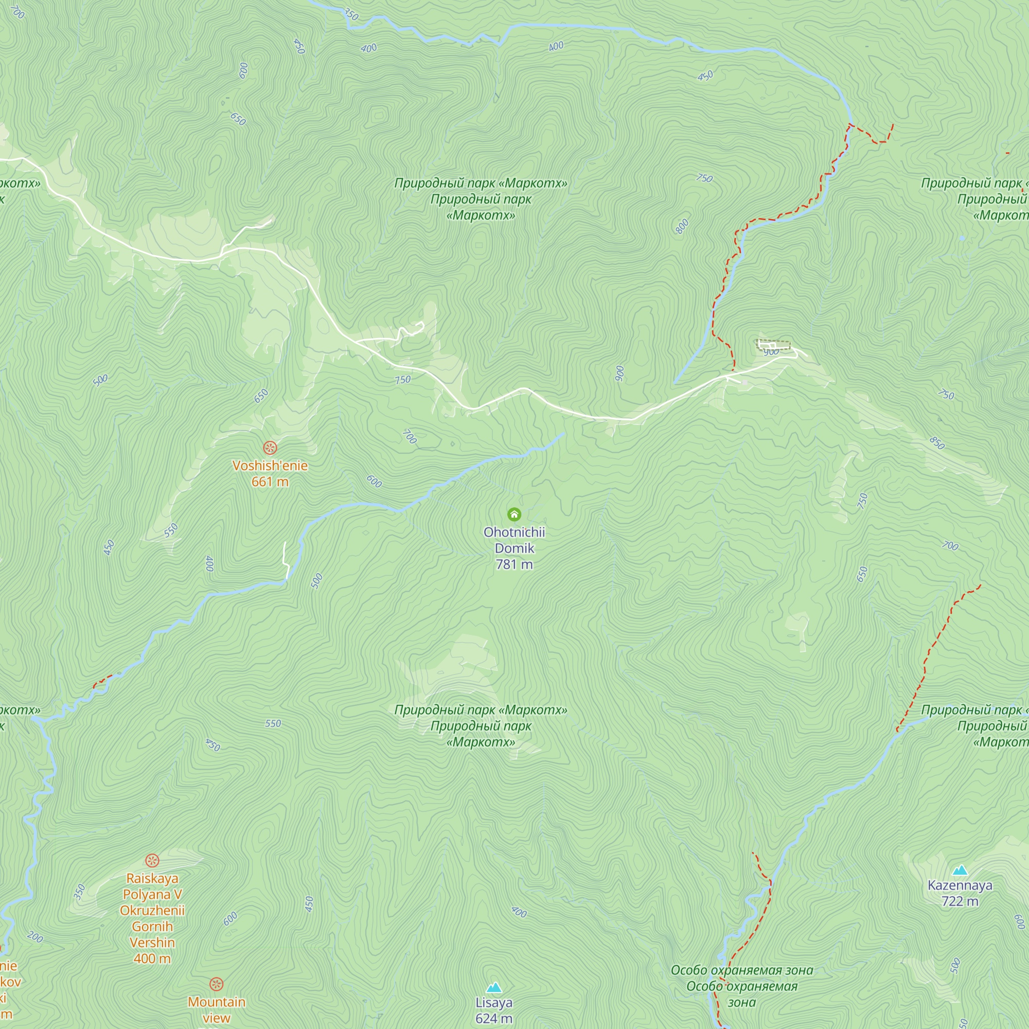 Ohotnichii Domik map