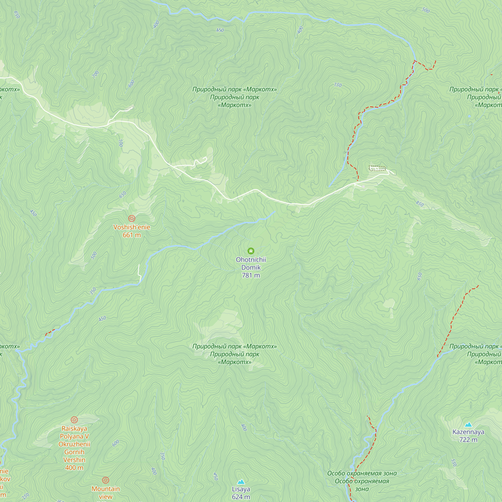 Ohotnichii Domik map