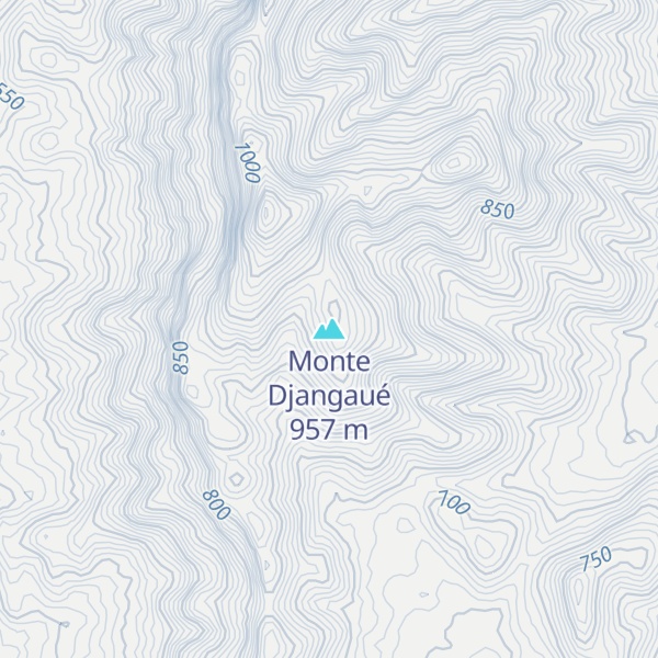 Map of Monte Djangaué