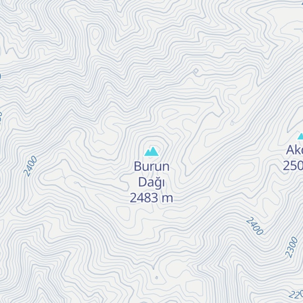 Map of Burun Dağı