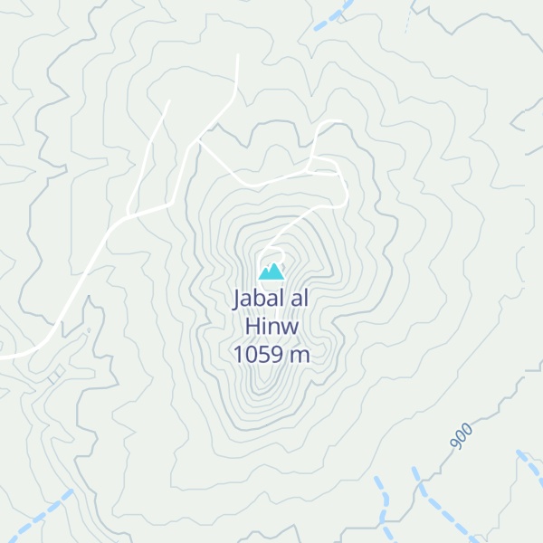 Map of Jabal al Hinw