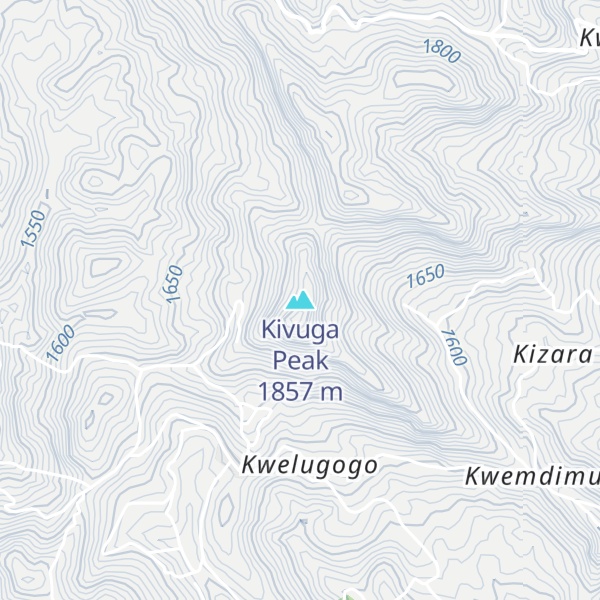 Map of Kivuga Peak