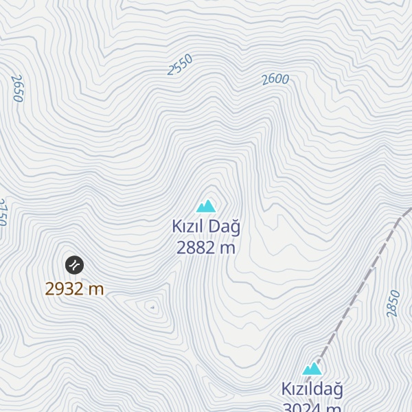 Map of Kızıl Dağ