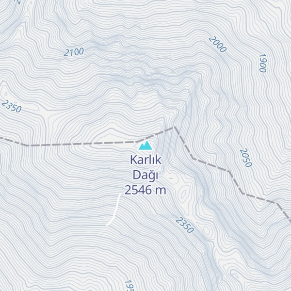 Map of Karlık Dağı