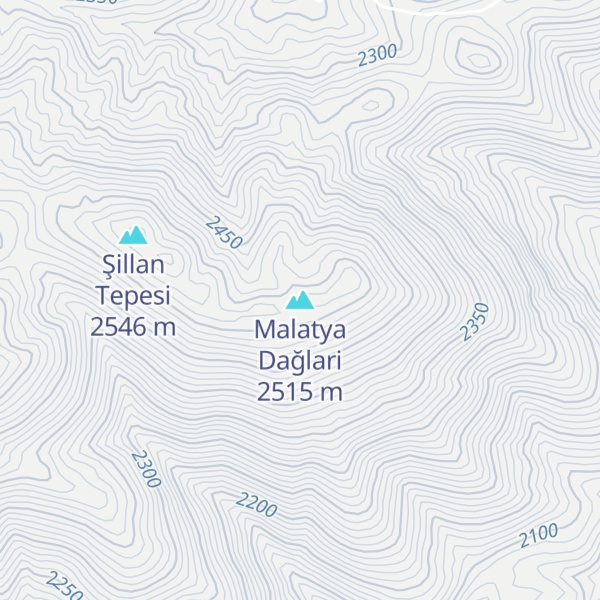 Map of Malatya Dağlari