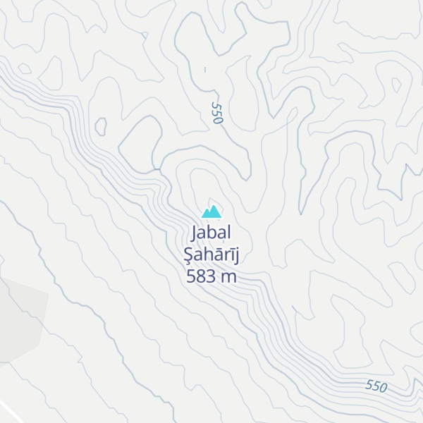 Map of Jabal Şahārīj