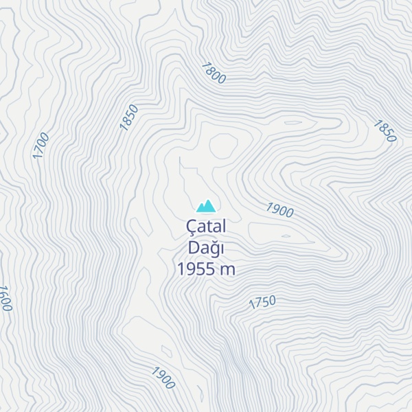 Map of Çatal Dağı