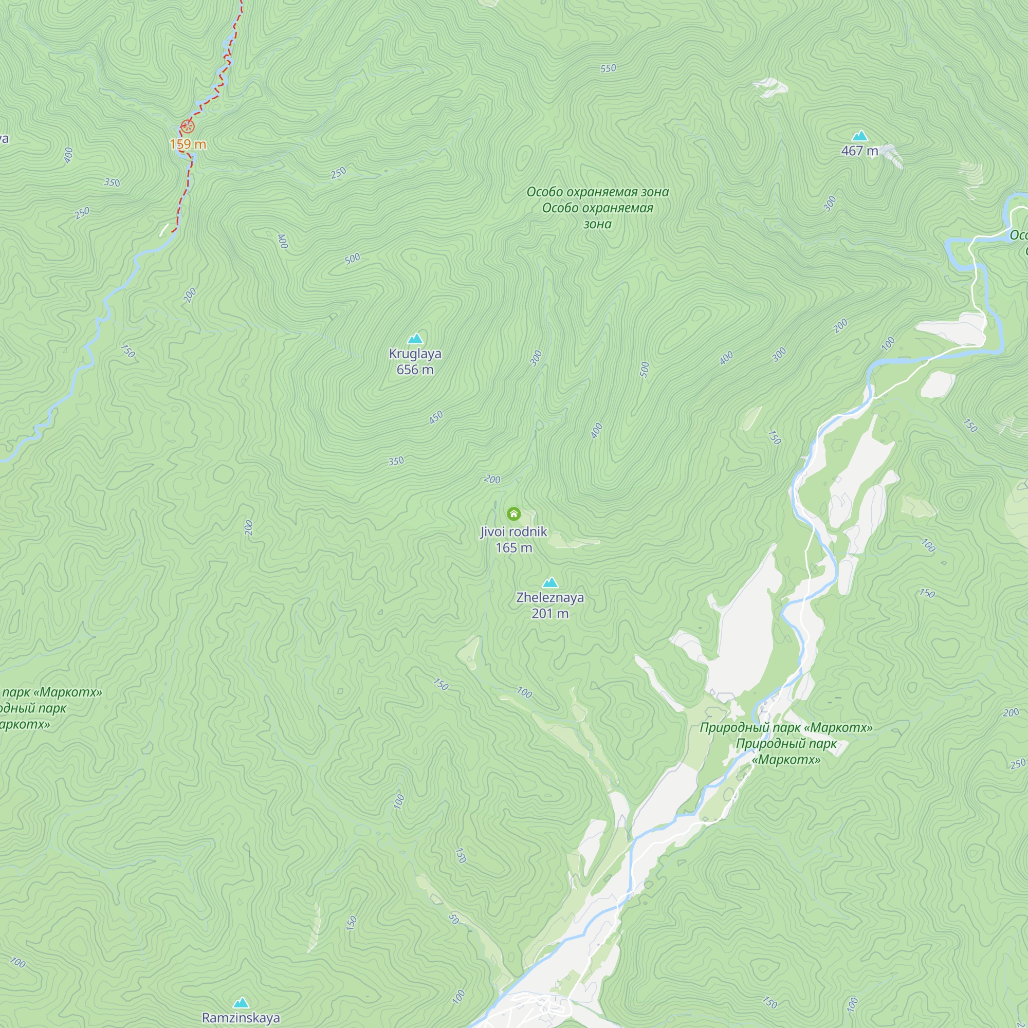 Jivoi rodnik map