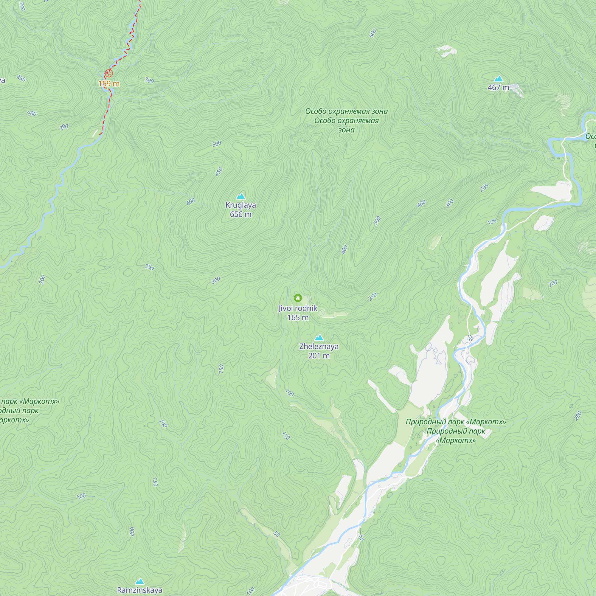 Jivoi rodnik map