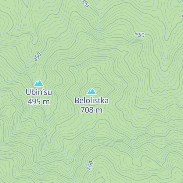 Map of Belolistka