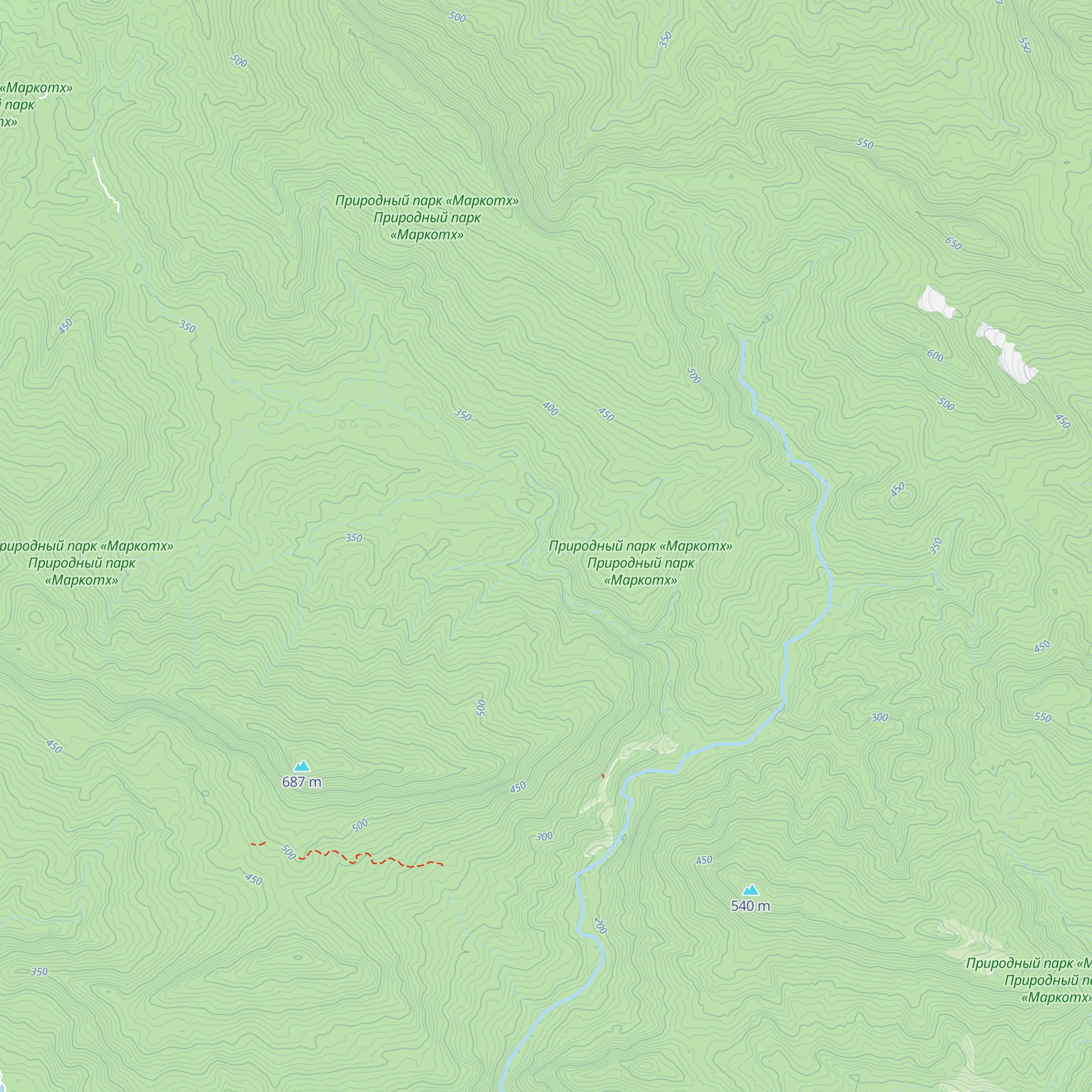 Pshadskii Priyut map