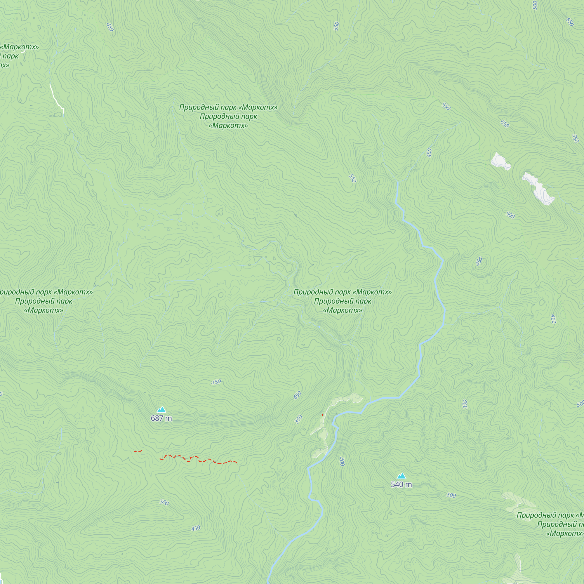 Pshadskii Priyut map