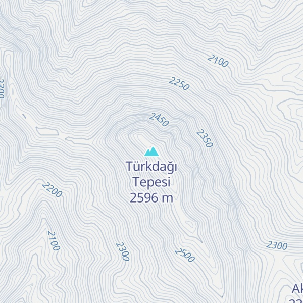 Map of Türkdağı Tepesi