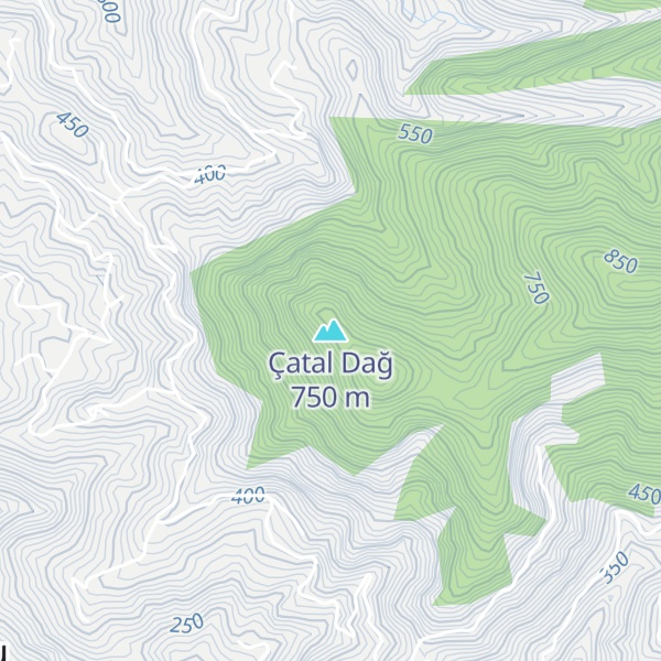 Map of Çatal Dağ