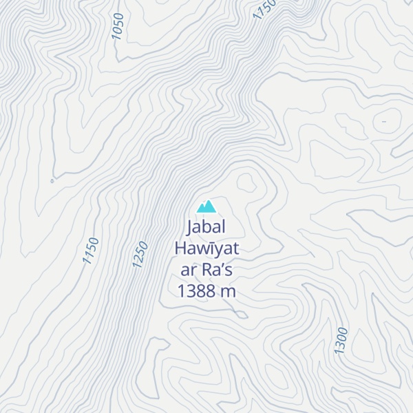 Map of Jabal Hawīyat ar Ra’s