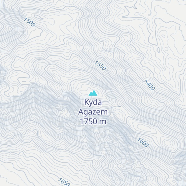 Map of Kyda Agazem