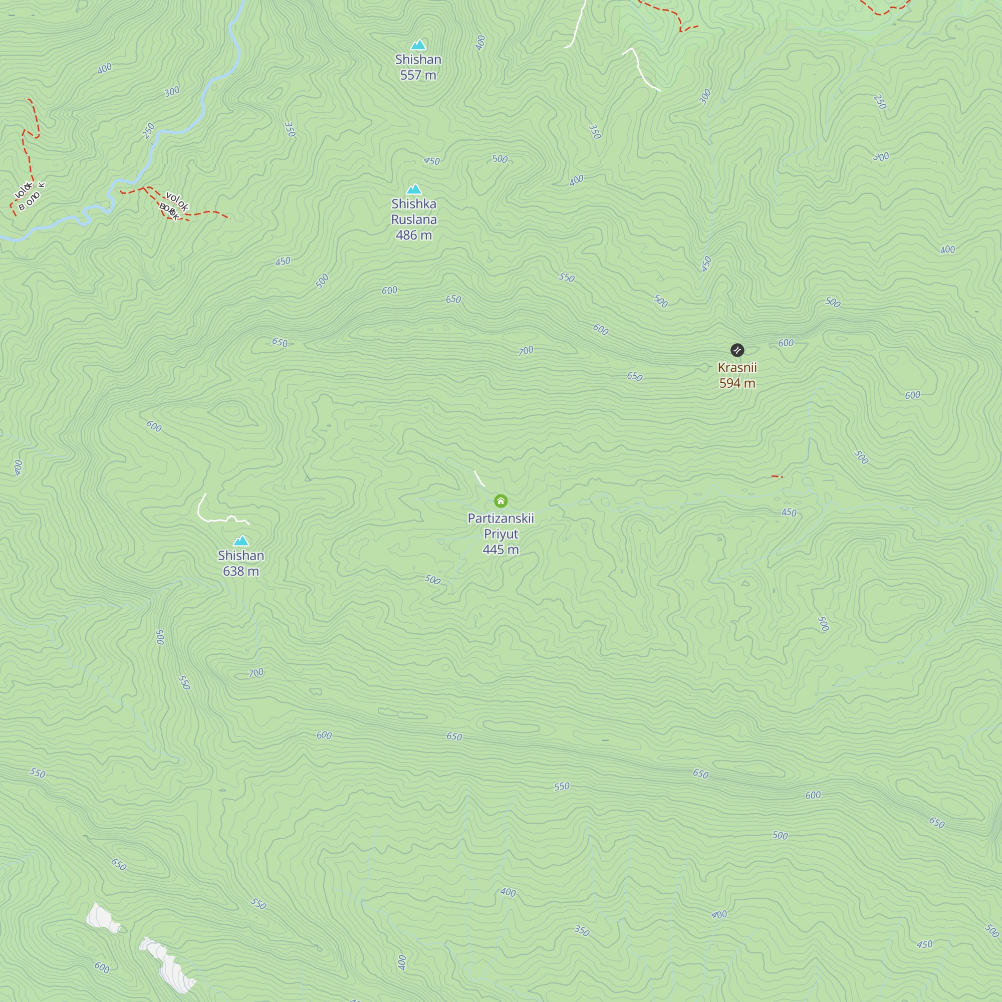 Partizanskii Priyut map