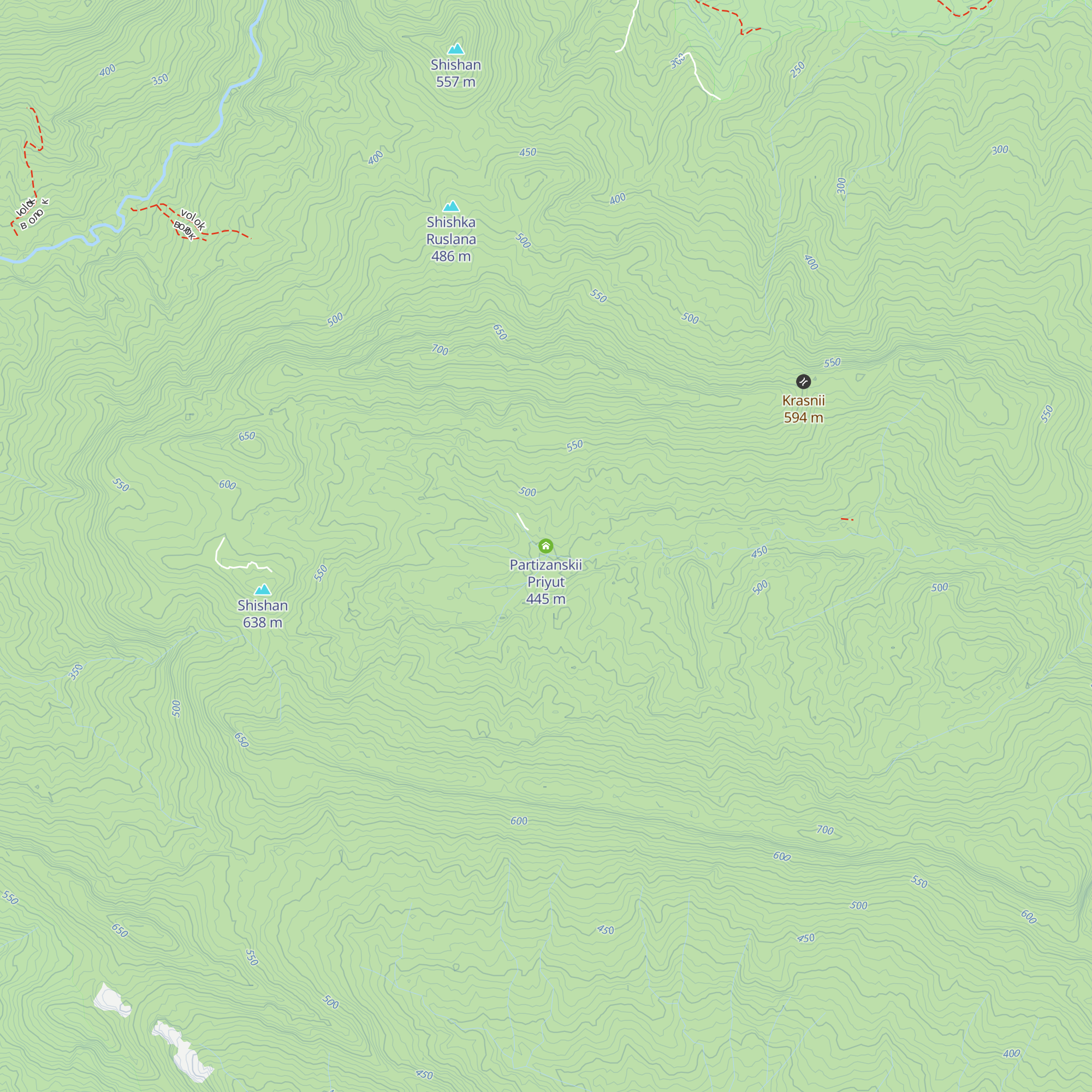 Partizanskii Priyut map