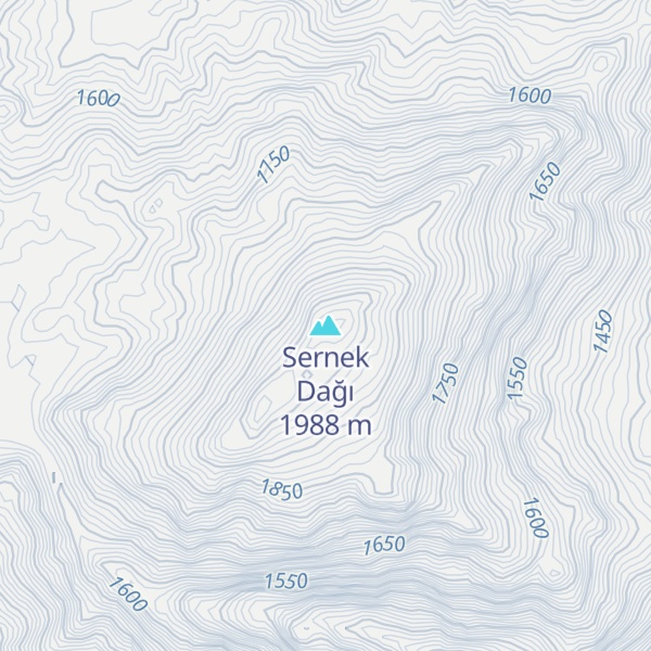 Map of Sernek Dağı